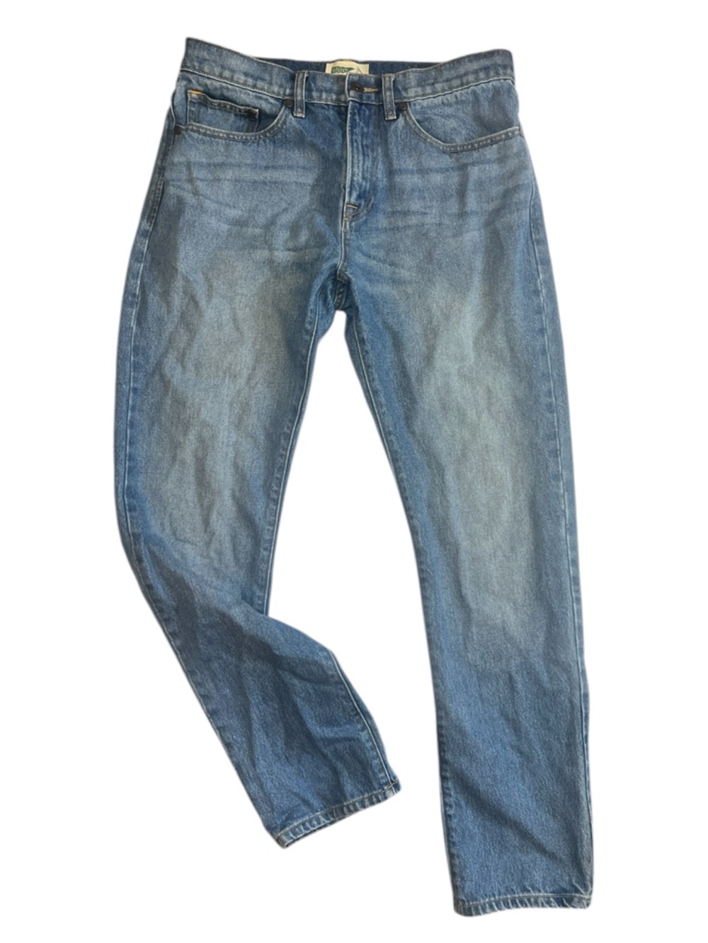 Huckberry Men's Straight Jeans – Medium Blue Wash